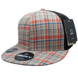 Decky 6 Panel High Profile Structured Plaid Trucker | Decky 6016 6016 - 102 OSFM