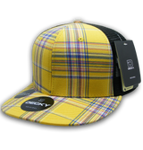 Decky 6 Panel High Profile Structured Plaid Trucker | Decky 6016 6016 - 103 OSFM