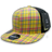 Decky 6 Panel High Profile Structured Plaid Trucker | Decky 6016 6016 - 105 OSFM