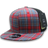 Decky 6 Panel High Profile Structured Plaid Trucker | Decky 6016 6016 - 108 OSFM
