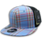 Decky 6 Panel High Profile Structured Plaid Trucker | Decky 6016 6016 - 112 OSFM