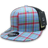 Decky 6 Panel High Profile Structured Plaid Trucker | Decky 6016 6016 - 113 OSFM