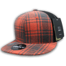 Decky 6 Panel High Profile Structured Plaid Trucker | Decky 6016 6016 - 124 OSFM