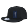 Decky 6 Panel High Profile Structured Ripstop Snapback | Decky 360 Black OSFM