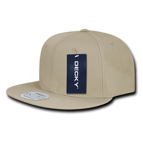 Decky 6 Panel High Profile Structured Ripstop Snapback | Decky 360 Khaki OSFM