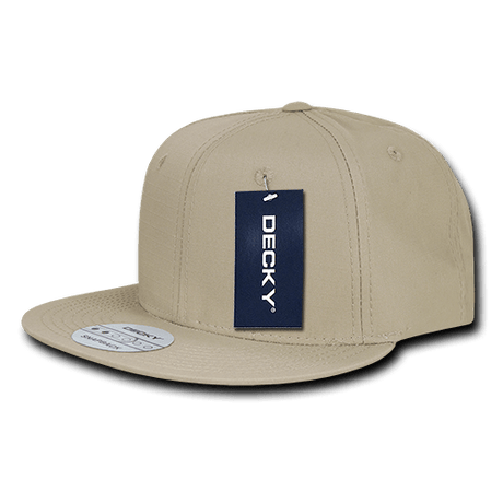 Decky 6 Panel High Profile Structured Ripstop Snapback | Decky 360 Khaki OSFM