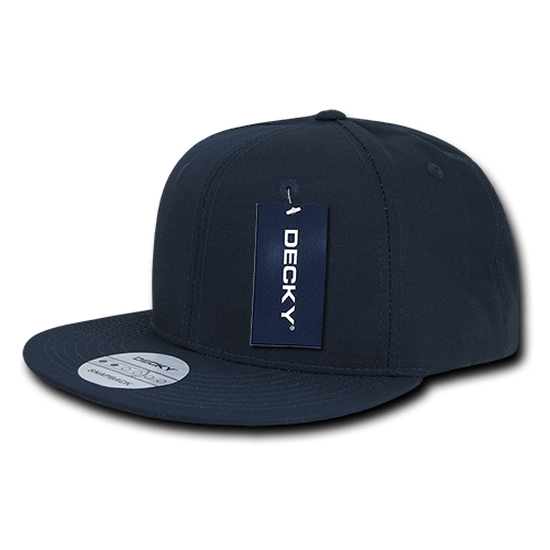 Decky 6 Panel High Profile Structured Ripstop Snapback | Decky 360 Navy OSFM