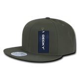 Decky 6 Panel High Profile Structured Ripstop Snapback | Decky 360 Olive OSFM