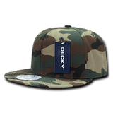 Decky 6 Panel High Profile Structured Ripstop Snapback | Decky 360 Woodland OSFM