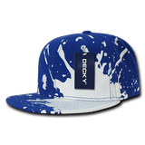Decky 6 Panel High Profile Structured Splat Snapback | Decky 1125 Royal OSFM