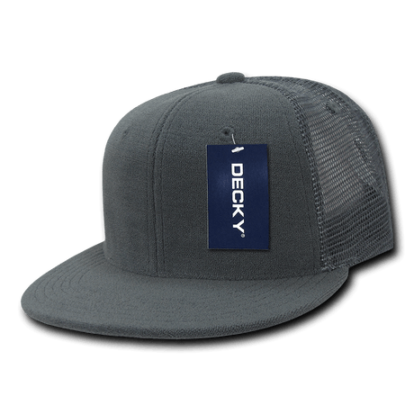Decky 6 Panel High Profile Structured Terry Trucker | Decky 1081 Dark Grey/Dark Grey OSFM