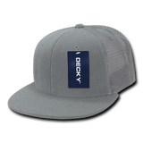 Decky 6 Panel High Profile Structured Terry Trucker | Decky 1081 Light Grey/Light Grey OSFM