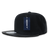 Decky 6 Panel High Profile Structured Vinyl Snapback | Decky 1071 Black/Black OSFM