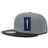 Decky 6 Panel High Profile Structured Vinyl Snapback | Decky 1071 Grey/Black OSFM