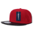 Decky 6 Panel High Profile Structured Vinyl Snapback | Decky 1071 Red/Black OSFM