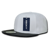 Decky 6 Panel High Profile Structured Vinyl Snapback | Decky 1071 White/Black OSFM