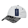 Decky 6 Panel Low Profile Relaxed Bandanna Bill Dad Hat | Decky 256 White/Black OSFM Hats