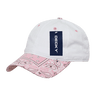 Decky 6 Panel Low Profile Relaxed Bandanna Bill Dad Hat | Decky 256 White/Pink OSFM Hats