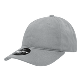Decky 6 Panel Low Profile Relaxed Brushed Cotton Dad Hat | Decky 112 Grey OSFM Hats
