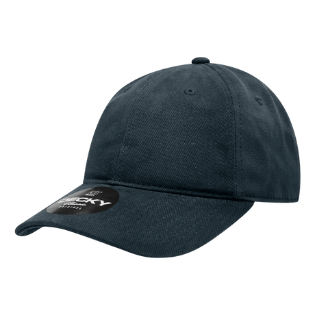 Decky 6 Panel Low Profile Relaxed Brushed Cotton Dad Hat | Decky 112 Navy OSFM Hats