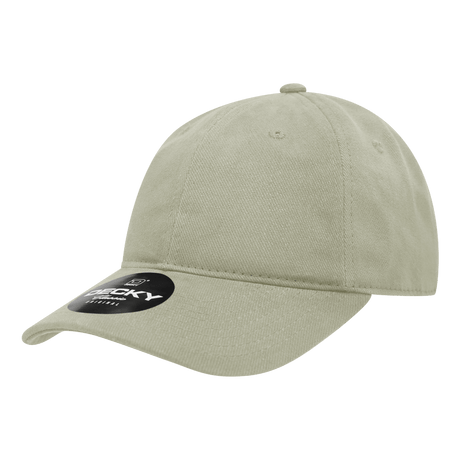 Decky 6 Panel Low Profile Relaxed Brushed Cotton Dad Hat | Decky 112 Stone OSFM Hats