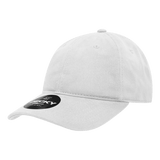 Decky 6 Panel Low Profile Relaxed Brushed Cotton Dad Hat | Decky 112 White OSFM Hats