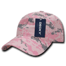 Decky 6 Panel Low Profile Relaxed Camo Dad Hat | Decky 216 Pink Digital OSFM Hats