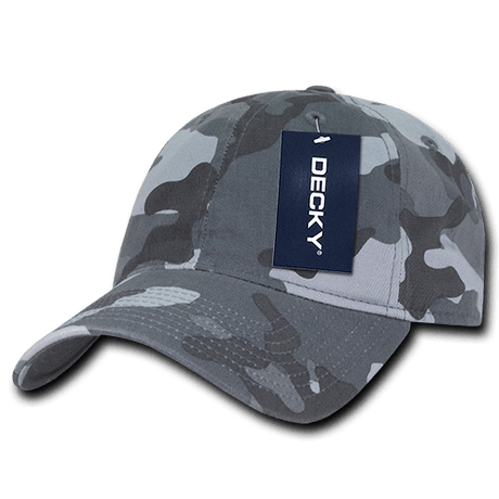 Decky 6 Panel Low Profile Relaxed Camo Dad Hat | Decky 216 Urban OSFM Hats