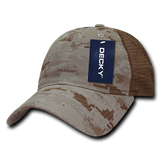 Decky 6 Panel Low Profile Relaxed Camo Trucker | Decky 225 Desert Digital OSFM