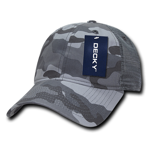 Decky 6 Panel Low Profile Relaxed Camo Trucker | Decky 225 URBAN OSFM
