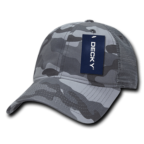 Decky 6 Panel Low Profile Relaxed Camo Trucker | Decky 225 URBAN OSFM