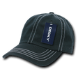 Decky 6 Panel Low Profile Relaxed Contra - Stitch Dad Hat | Decky 111 Black OSFM Hats