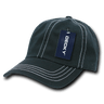 Decky 6 Panel Low Profile Relaxed Contra - Stitch Dad Hat | Decky 111 Black OSFM Hats