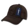 Decky 6 Panel Low Profile Relaxed Contra - Stitch Dad Hat | Decky 111 Brown OSFM Hats