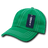 Decky 6 Panel Low Profile Relaxed Contra - Stitch Dad Hat | Decky 111 Kelly Green OSFM Hats