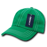 Decky 6 Panel Low Profile Relaxed Contra - Stitch Dad Hat | Decky 111 Kelly Green OSFM Hats