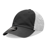 Decky 6 Panel Low Profile Relaxed Cotton Dad Hat | Decky 205 Black/Black/White OSFM Hats