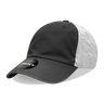 Decky 6 Panel Low Profile Relaxed Cotton Dad Hat | Decky 205 Black/Black/White OSFM Hats