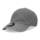 Decky 6 Panel Low Profile Relaxed Cotton Dad Hat | Decky 205 Charcoal OSFM Hats