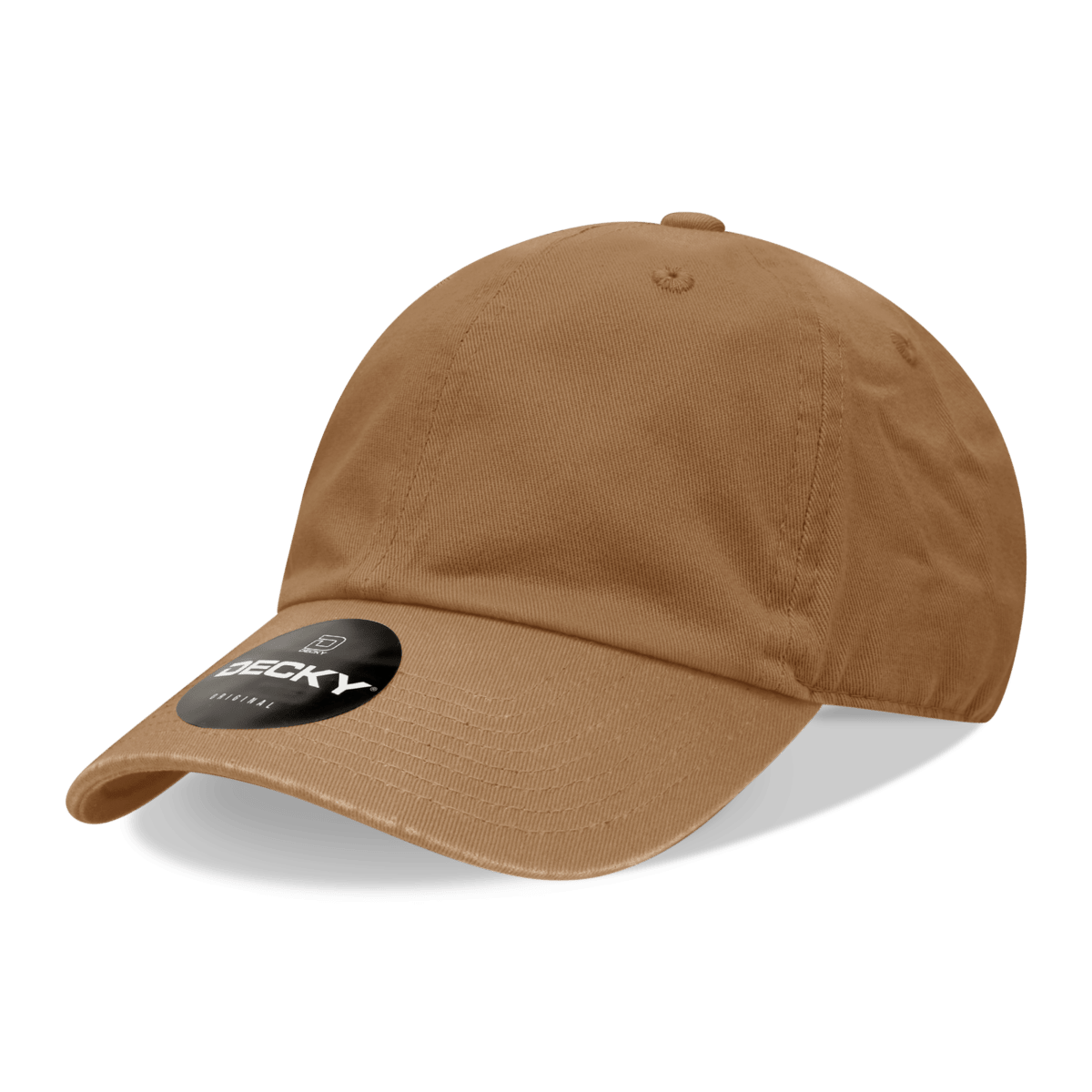 Decky 6 Panel Low Profile Relaxed Cotton Dad Hat | Decky 205 Coyote OSFM Hats