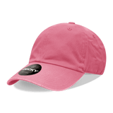 Decky 6 Panel Low Profile Relaxed Cotton Dad Hat | Decky 205 Dk. Pink OSFM Hats