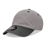 Decky 6 Panel Low Profile Relaxed Cotton Dad Hat | Decky 205 Grey/Black OSFM Hats