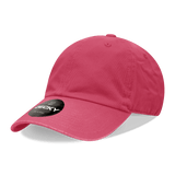 Decky 6 Panel Low Profile Relaxed Cotton Dad Hat | Decky 205 Hot Pink OSFM Hats