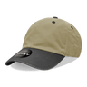 Decky 6 Panel Low Profile Relaxed Cotton Dad Hat | Decky 205 Khaki/Black OSFM Hats