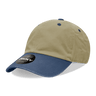 Decky 6 Panel Low Profile Relaxed Cotton Dad Hat | Decky 205 Khaki/Navy OSFM Hats