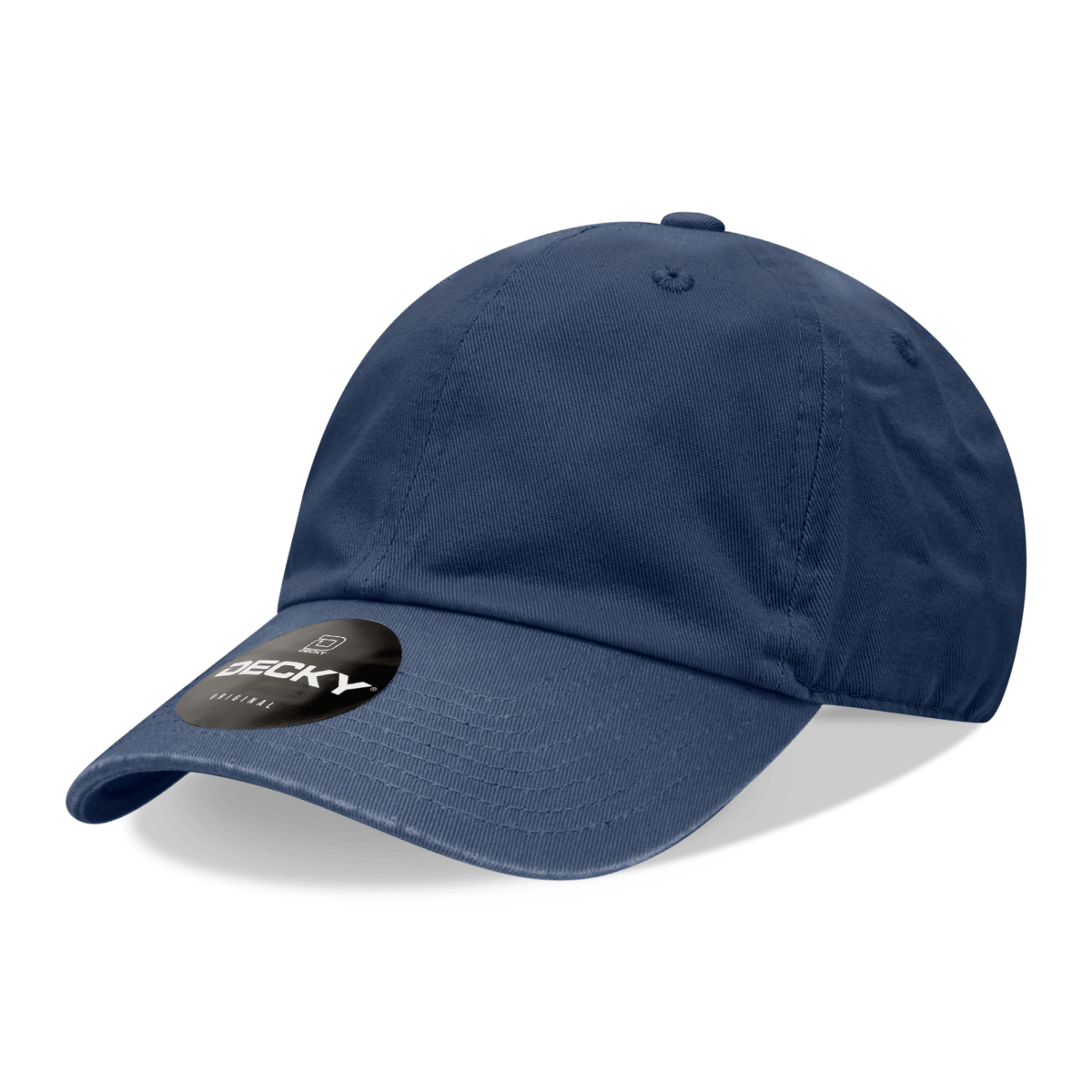 Decky 6 Panel Low Profile Relaxed Cotton Dad Hat | Decky 205 Navy OSFM Hats