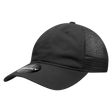 Decky 6 Panel Low Profile Relaxed Cotton Trucker | Decky 120 Black OSFM