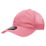 Decky 6 Panel Low Profile Relaxed Cotton Trucker | Decky 120 Dark Pink OSFM