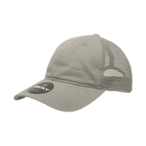 Decky 6 Panel Low Profile Relaxed Cotton Trucker | Decky 120 Grey OSFM