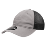 Decky 6 Panel Low Profile Relaxed Cotton Trucker | Decky 120 Grey/Black OSFM